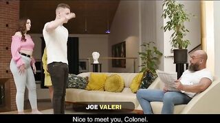 Valy Secret's natural tits get a hot handjob in MOMMY4K video