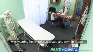 Naughty black-haired mom cheats on hubby with kinky doctor in fakehospital