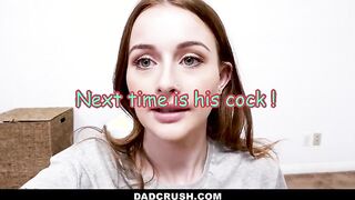 Dani Rivers and Stepdad get naughty in front of Moms' back - Hot teen fucks skinny stepdad behind Moms' back