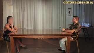 CatchingGoldDigger & Antonio Mallorca in a super passionate artistic deepthroat on Czech streets