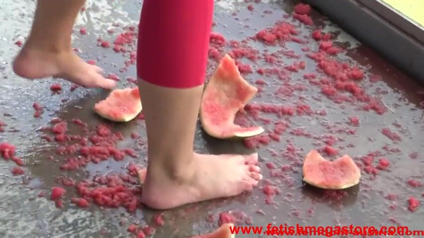 Naughty Mistress humiliates her sissy slave with a pedicure and feeding frenzy