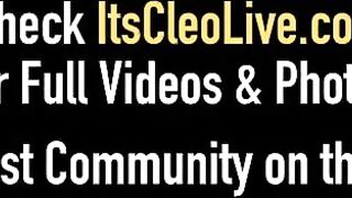 Watch Its Cleo Rub Her Clit On The Roof: A Solo Masturbation Adventure!