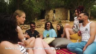 Karmann and Josie's first time reality show: A wild group sex with big boobs and big cocks!