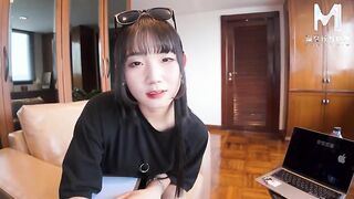Petite Japanese teen begs for sex at my place - POV action