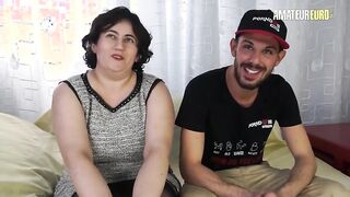 Amateur Italian BBW Lady Drilled Hard In The Ass & Covered With Cum