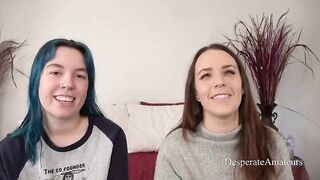 Alisha Adams gets her tight pussy stretched during an interview with her husband