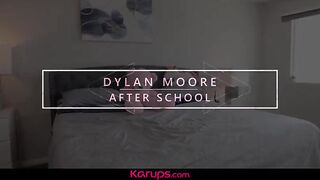 Dylan Moore's solo session after school - hot and horny!