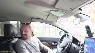 Hot first anal with a skinny teen with small ass on the roadside