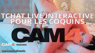 Blonde Kitalavonita in leather BDSM lingerie gets intense masturbation and smoking hookah session