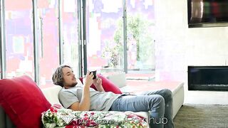 Stepmom Olivia Austin seduces stepson at family getaway and gets creampied