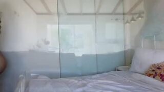 Watch my busty stepmom catch me playing with her perfect pussy & ride me hard in doggy-style