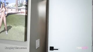 Step Mom shares step sister & step brother for taboo threesome with natural tits & cowgirl riding action - Taboo Heat