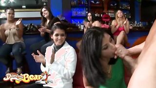 Watch these hot strippers and sexy ladies show off their oral skills & cock-sucking skills in public!