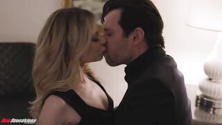Tommy Pistol & Demi Hawks give a sensual deepthroat blowjob in stockings