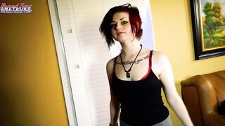 Watch Marci, the alternative Hottie, experience a vibrated orgasm while getting her clit rubbed!