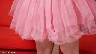 Nicole Murkovski's tight ass gets stretched in extreme home sex with her real flexi teen doll