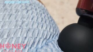 Berajamortga's solo session: A steamy public squirt show!