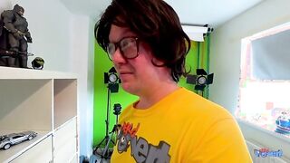 Nerd Pervert and his girlfriend have a wild lesbian threesome with Kitty Misfit in lingerie