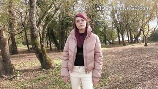 Petite 18-year-old girl's first porn casting: Dildo, doggystyle, and blowjob galore!