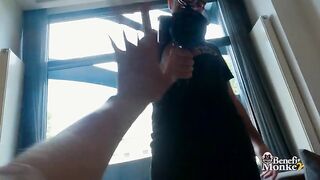 Katrina Moreno's big natural tits get drenched in jizz after a rough fuck session