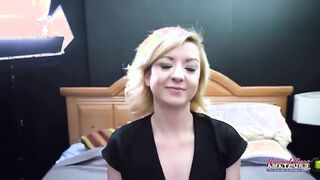 Petite blonde MILF Keyton Sucks Dick And Ass And Gets Pounded In Her Tight Pussy!