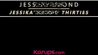 Watch Jessika Blond, the karupsolderwoman, finger her hairy pussy and get dirty in high heels