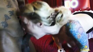 April Olsen and Ray Ray take on BBCs in a wild compilation of deepthroating, deep dicking, and tattooed pawg orgasms