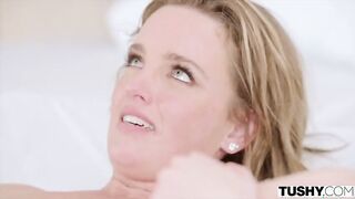 Charlie Forde's tight ass gets destroyed by Dan Damage's big cock while she squirts like a fountain