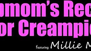 Stepmom Millie Morgan shares her delicious creampie secrets with Ricky Spanish