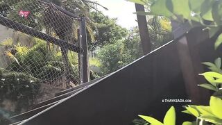 Watch Thay Ksada get pounded hard by the delivery boy with English subtitles