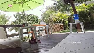 Watch Thay Ksada get pounded hard by the delivery boy with English subtitles