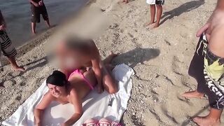 AlexandraWett's risky outdoor party turns into a wild anal orgy with ass-to-mouth action!