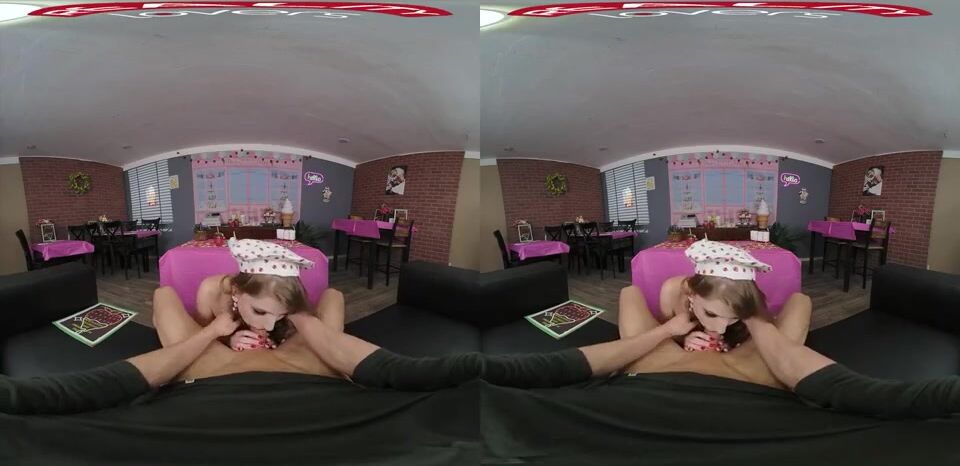Virtual Reality: Watch Big Boobs & Sexy Stockings Get Hot and Heavy with Sexy Waitress
