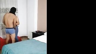Ariana Hotwife shares her hubby and sucks the bull's dick while his wife watches