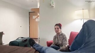 Hotwife Brooke Blaze cuckolds her husband with a BBC and a hot wifey