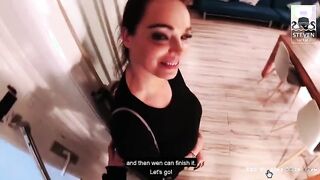 Harleen Van Hynten's Casting Agent fucks two hot milfs in hot outdoor action