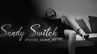 Sandy Switch cheats on her husband with her lover while her cuckold hubby watches on