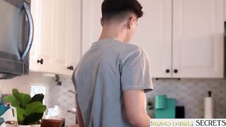 Izi Blu Sky, the Trophy Wife, becomes her stepson's ultimate stepmom prize and gets a hard fuck until orgasm