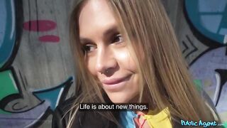 Naughty hitchhiking MILF Zlata Shine gets a surprise from Martin Gun in public