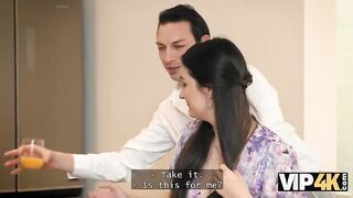 Lynna Nilsson's steamy first time kitchen sex with her step-rel's hotness