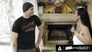 Stepmom Lily Lane gets her sweet ass pounded by her stepson's massive cock while wearing a tattoo