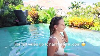 Hannah Louu cheats on her husband with a hot blonde neighbor and gets a hairy pussy facial