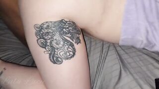 LuluLacy awakens to husband's friend's BBC blowjob & interracial fucking