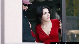 Petite Katrina Colt & Valentina Nappi get down and dirty in stockings & lingerie