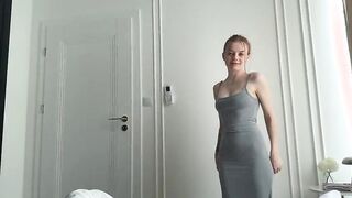 Cassie Kelly moans loud while getting her big tits pounded POV-style by her stepson and friend