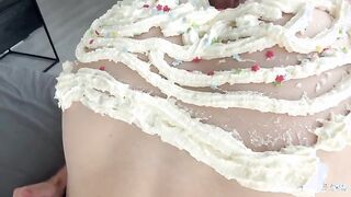 Stepmom MartinPaola gives stepson a birthday present of rough anal & creampie