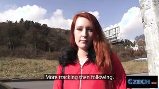Adventurous Encounter with a Stunning Redhead in the Czech Outdoors