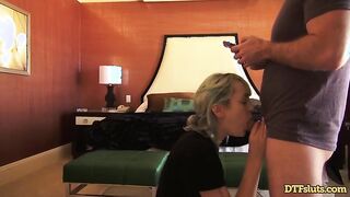 Maxim Law moans with pleasure as her natural tits get pounded in public