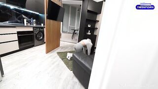 Stepmom Squir7een gets super horny in leggings while yoga-ing and begs for more
