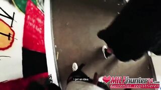 Pornstar inked MILF POrnStar gets her mouth and pussy stuffed in hot POV sex